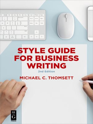 cover image of Style Guide for Business Writing